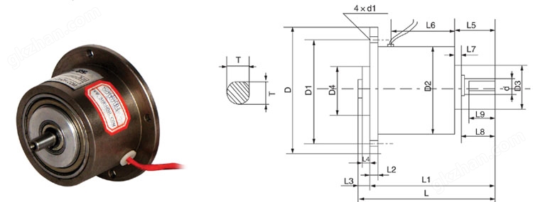 ZKG-YN型微型磁粉制動器